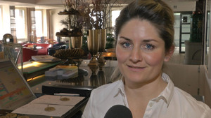 Bettina Steinmann responsabile della reception dell’hotel Hirschen Wildhaus, Svizzera