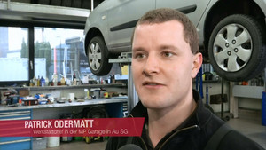 Patrick Odermatt, responsabile officina meccanica dell'MP Garage di Au, Svizzera